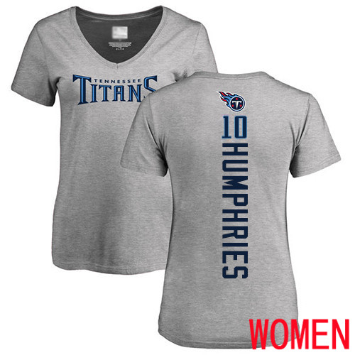 Tennessee Titans Ash Women Adam Humphries Backer NFL Football #10 T Shirt->women nfl jersey->Women Jersey